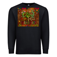 Black feliz navidad cactus Premium Sweatshirt - JahusDesignShop