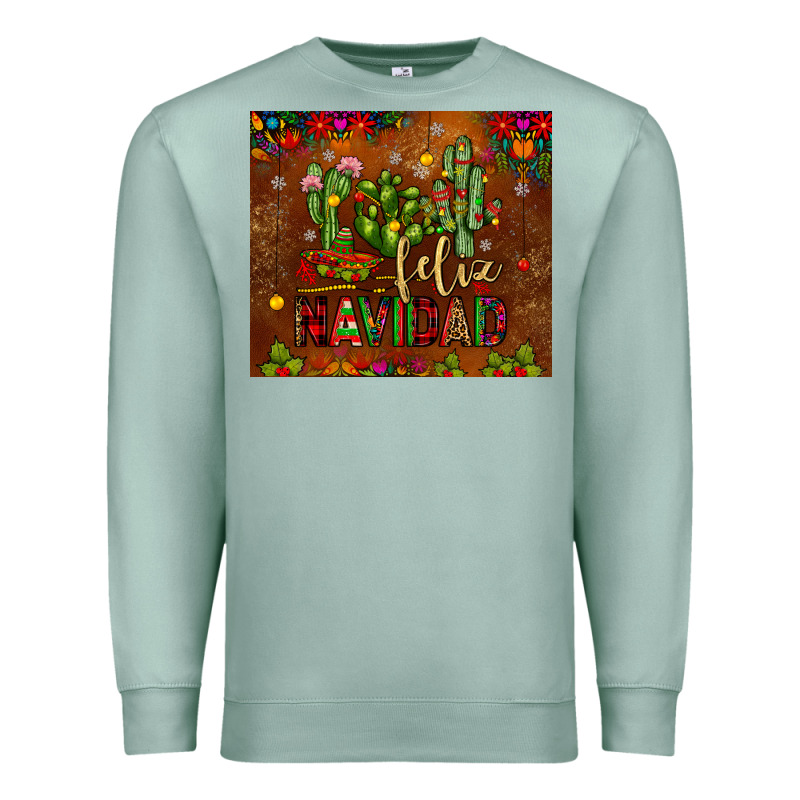 Feliz Navidad Cactus Premium Sweatshirt by JahusDesignShop | Teevron