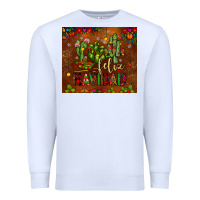 White feliz navidad cactus Premium Sweatshirt - JahusDesignShop