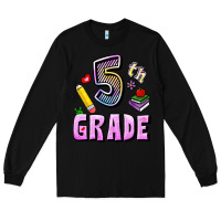 Black Fifth Grade Long Sleeve Tee - RanaPortraitStore