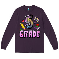 Plum Fifth Grade Long Sleeve Tee - RanaPortraitStore