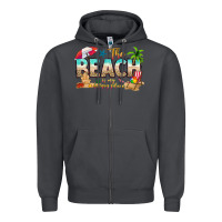 Smoke the beach is my happy place Zipper Hoodie - texasbilliewilder
