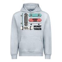 Heather Grey worry less Urban Hoodie - MaliasSmallBusiness
