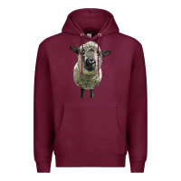 Burgundy hampshire sheep head Premium Hoodie - LillyAllenDesigns