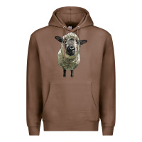 Chestnut hampshire sheep head Premium Hoodie - LillyAllenDesigns