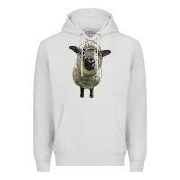 Dove Grey hampshire sheep head Premium Hoodie - LillyAllenDesigns