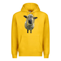 Lemon hampshire sheep head Premium Hoodie - LillyAllenDesigns