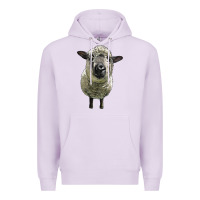 Lilac hampshire sheep head Premium Hoodie - LillyAllenDesigns