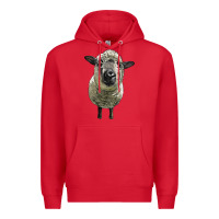 Red hampshire sheep head Premium Hoodie - LillyAllenDesigns