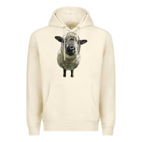 Sandshell hampshire sheep head Premium Hoodie - LillyAllenDesigns