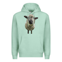 Seafoam hampshire sheep head Premium Hoodie - LillyAllenDesigns