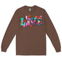 Chestnut love stitch Long Sleeve Tee - AdoDesignShop