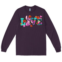 Plum love stitch Long Sleeve Tee - AdoDesignShop