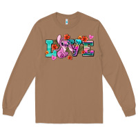 Toasted Coconut love stitch Long Sleeve Tee - AdoDesignShop
