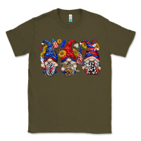 Army Green usa with gnome billie wilder Classic Tee - texasbilliewilder