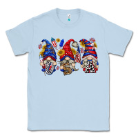 Dusty Blue usa with gnome billie wilder Classic Tee - texasbilliewilder