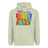 Matcha proud ally Heavyweight Hoodie - HRA Design Shop