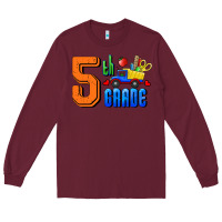 Burgundy Fifth Grade Long Sleeve Tee - RanaPortraitStore