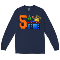 Navy Fifth Grade Long Sleeve Tee - RanaPortraitStore