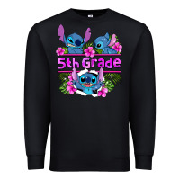 Black preview flower stitch 5th grade Premium Sweatshirt - AdoDesignShop