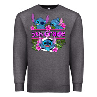 Charcoal Heather preview flower stitch 5th grade Premium Sweatshirt - AdoDesignShop