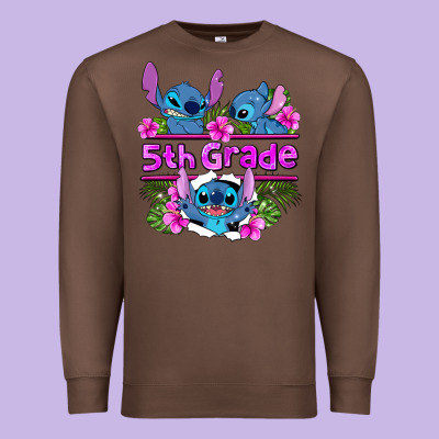 Preview Flower Stitch 5th Grade Premium Sweatshirt Designed By Adodesignshop