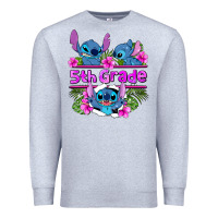 Heather Grey preview flower stitch 5th grade Premium Sweatshirt - AdoDesignShop