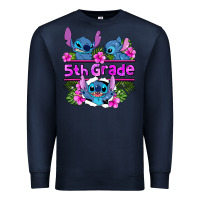 Navy preview flower stitch 5th grade Premium Sweatshirt - AdoDesignShop