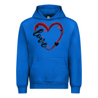 Cobalt valentines day heart Urban Hoodie - MaliasSmallBusiness
