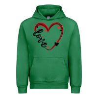 Emerald valentines day heart Urban Hoodie - MaliasSmallBusiness