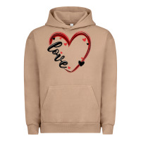 Pigment Burro valentines day heart Urban Hoodie - MaliasSmallBusiness