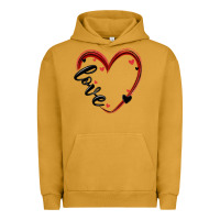 Pigment Peanut Butter valentines day heart Urban Hoodie - MaliasSmallBusiness