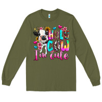 Army Green holy cow  m cute Long Sleeve Tee - texasbilliewilder