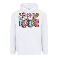 White Easter Day Happy Easter Heavyweight Hoodie - OliviaCreatesArt