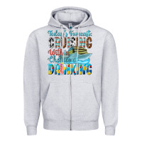 Heather Grey todays forecast  cruising with a chance of drinkin Zipper Hoodie - texasbilliewilder
