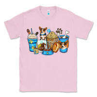 Bubblegum Pink corgi coffee cups Classic Tee - Zillion Design Studio
