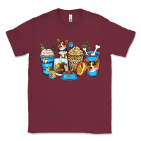 Burgundy corgi coffee cups Classic Tee - Zillion Design Studio