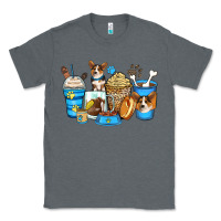 Charcoal Heather corgi coffee cups Classic Tee - Zillion Design Studio