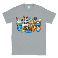 Heather Grey corgi coffee cups Classic Tee - Zillion Design Studio