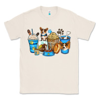 Natural corgi coffee cups Classic Tee - Zillion Design Studio