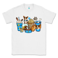 White corgi coffee cups Classic Tee - Zillion Design Studio
