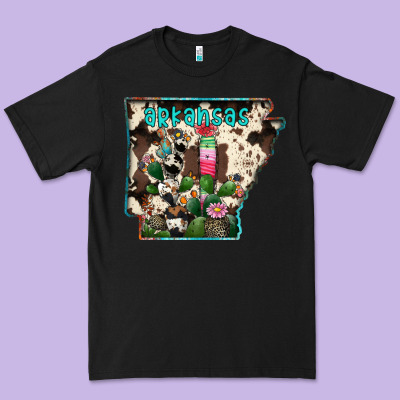 Arkansas Map Premium Tee Designed By Racoondesign