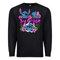 Black preview flower stitch 3rd grade Premium Sweatshirt - AdoDesignShop