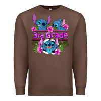 Chestnut preview flower stitch 3rd grade Premium Sweatshirt - AdoDesignShop
