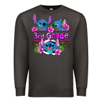 Smoke preview flower stitch 3rd grade Premium Sweatshirt - AdoDesignShop