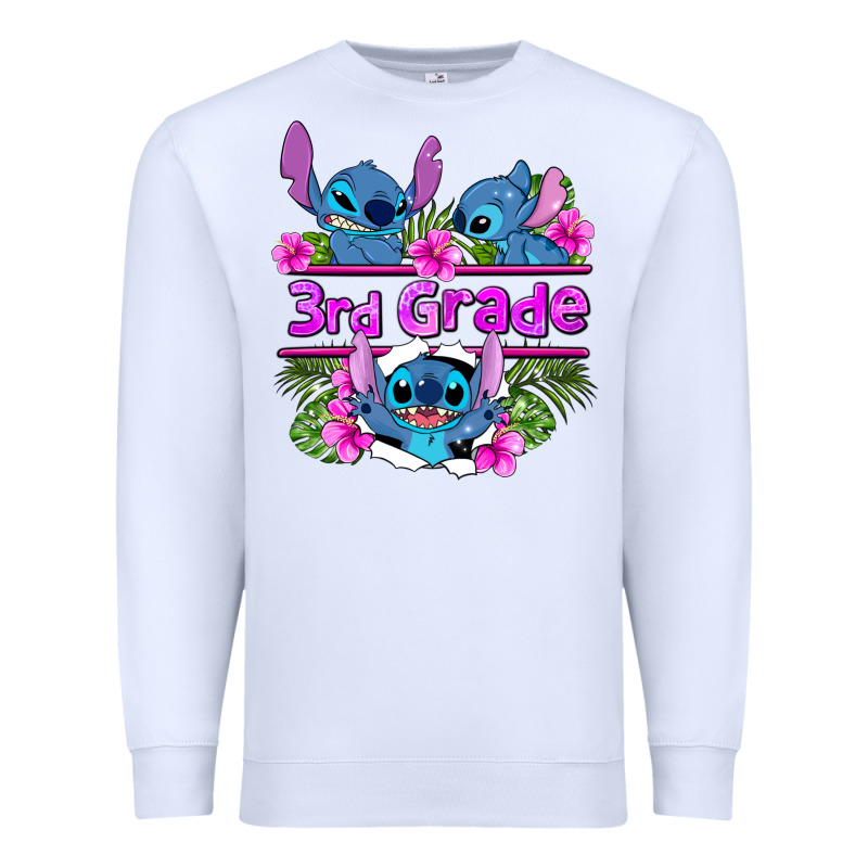 Preview Flower Stitch 3rd Grade Premium Sweatshirt by AdoDesignShop | Teevron