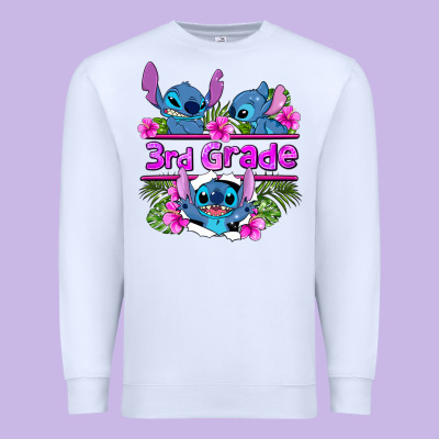 Preview Flower Stitch 3rd Grade Premium Sweatshirt Designed By Adodesignshop
