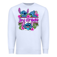 White preview flower stitch 3rd grade Premium Sweatshirt - AdoDesignShop