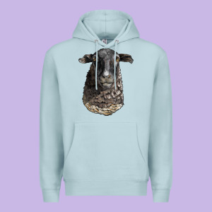 Dorper Sheep Head Premium Hoodie Designed By Lillyallendesigns