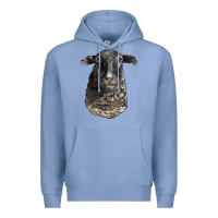 Colony Blue dorper sheep head Premium Hoodie - LillyAllenDesigns
